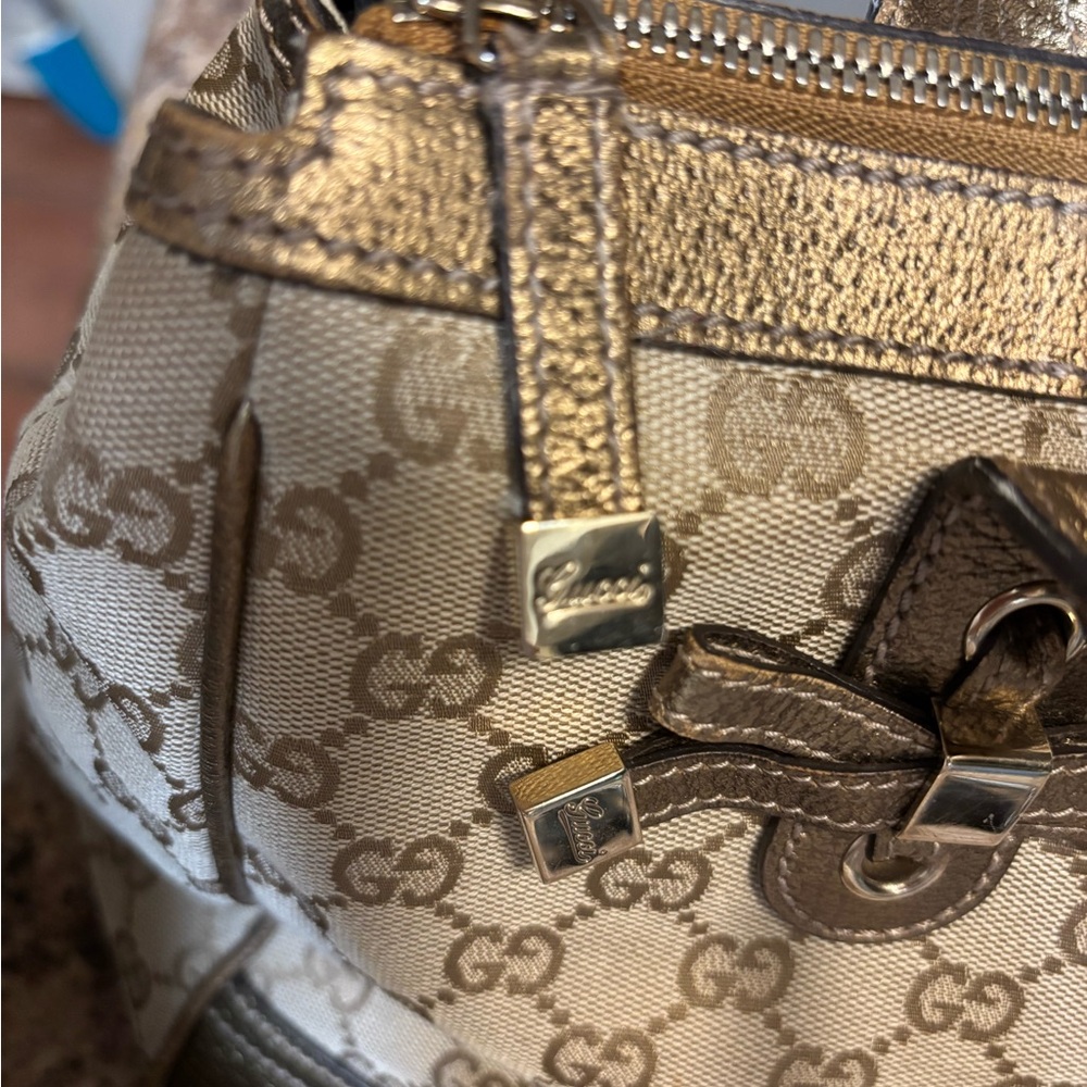 Gucci Beige and Gold Women's Bag - Picture 4 of 8